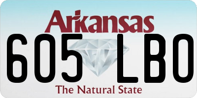AR license plate 605LBO