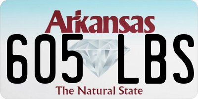 AR license plate 605LBS