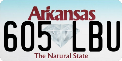 AR license plate 605LBU