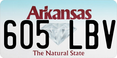 AR license plate 605LBV