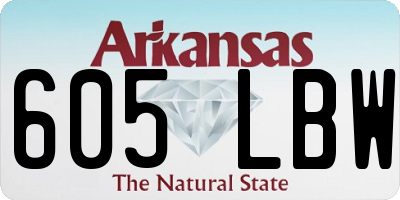 AR license plate 605LBW
