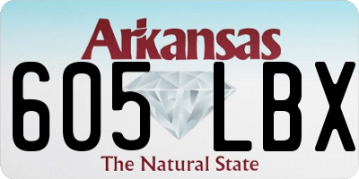 AR license plate 605LBX