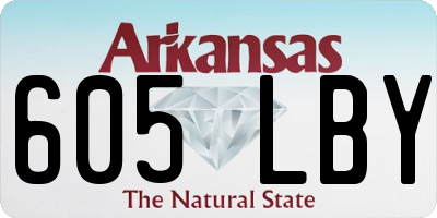 AR license plate 605LBY