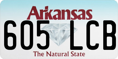 AR license plate 605LCB