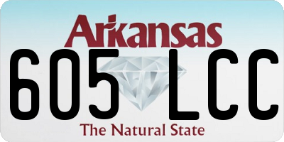 AR license plate 605LCC