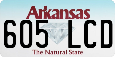 AR license plate 605LCD
