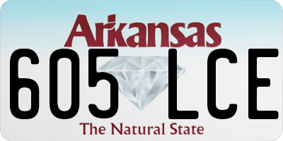 AR license plate 605LCE