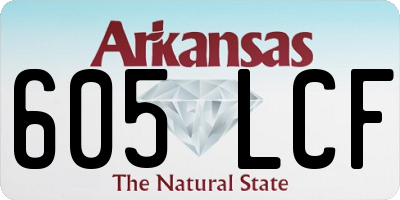 AR license plate 605LCF