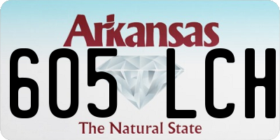 AR license plate 605LCH