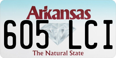 AR license plate 605LCI