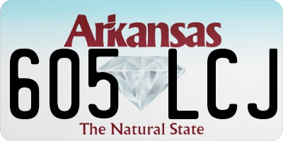 AR license plate 605LCJ