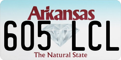 AR license plate 605LCL