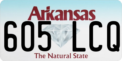 AR license plate 605LCQ