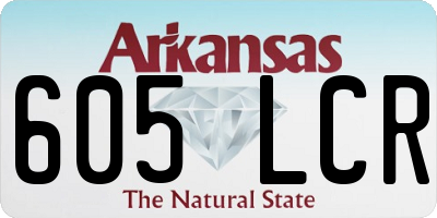 AR license plate 605LCR