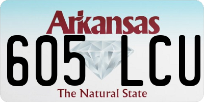 AR license plate 605LCU