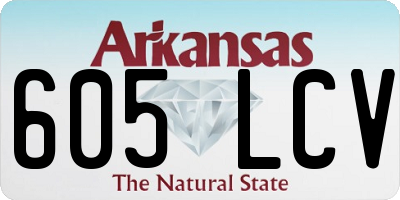 AR license plate 605LCV