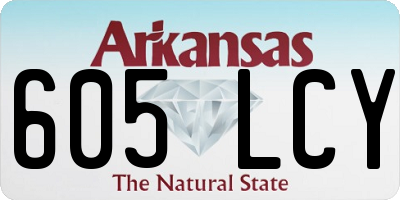 AR license plate 605LCY