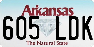 AR license plate 605LDK