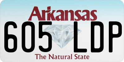 AR license plate 605LDP