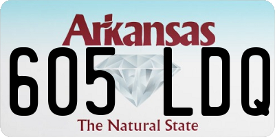 AR license plate 605LDQ