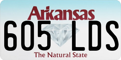 AR license plate 605LDS