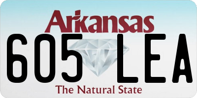 AR license plate 605LEA