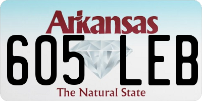AR license plate 605LEB