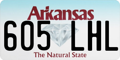AR license plate 605LHL