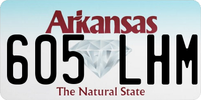 AR license plate 605LHM