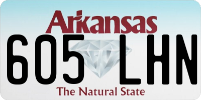 AR license plate 605LHN