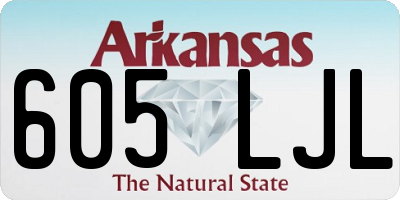 AR license plate 605LJL