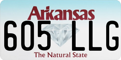 AR license plate 605LLG