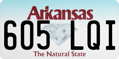 AR license plate 605LQI