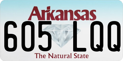 AR license plate 605LQQ