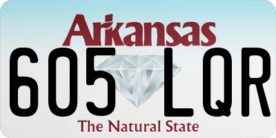AR license plate 605LQR