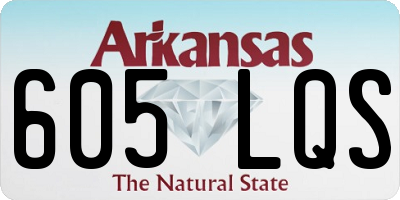 AR license plate 605LQS
