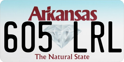 AR license plate 605LRL