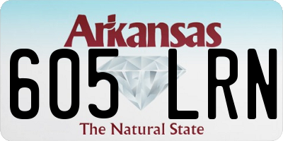 AR license plate 605LRN