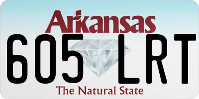 AR license plate 605LRT
