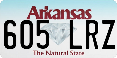 AR license plate 605LRZ