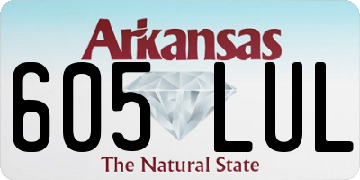 AR license plate 605LUL