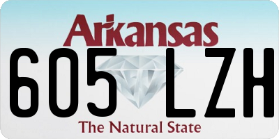 AR license plate 605LZH