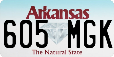AR license plate 605MGK