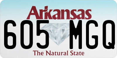 AR license plate 605MGQ