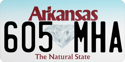 AR license plate 605MHA
