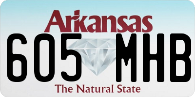 AR license plate 605MHB