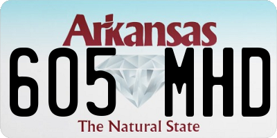 AR license plate 605MHD