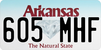 AR license plate 605MHF