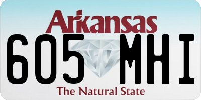 AR license plate 605MHI