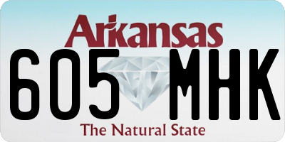 AR license plate 605MHK